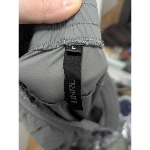 UNRL Joggers Active Golf Tech Tapered Stretch Nylon Spandex Mens Large L Gray - Picture 3 of 10
